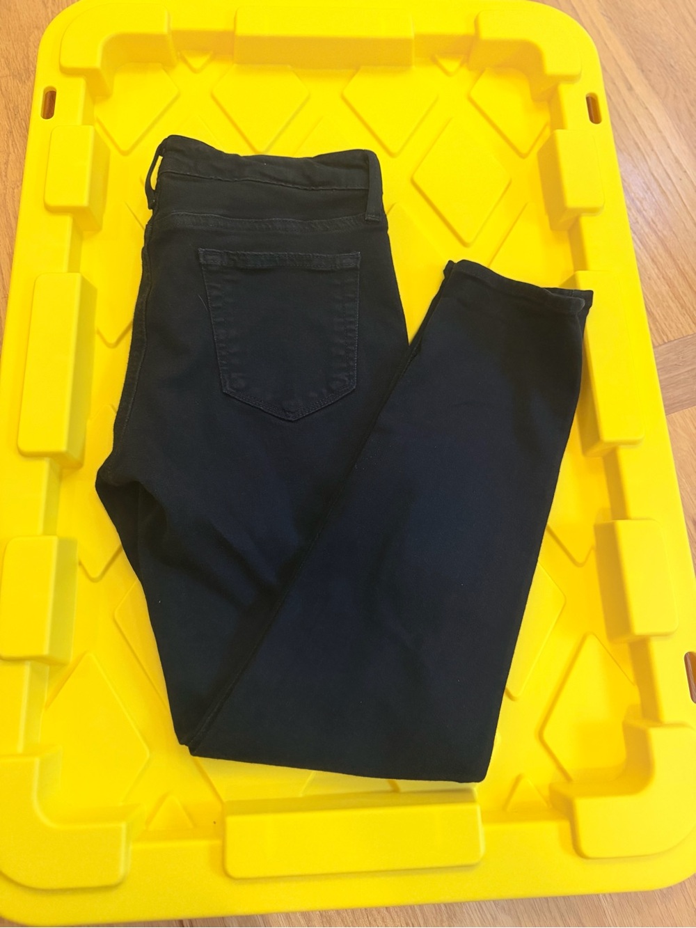 Ladies Size 27P "Just Black" Black Jeggings — Slim Stretch Fit GUC